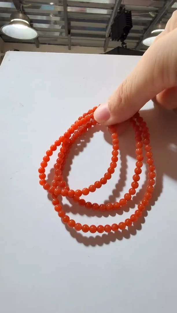 未镶嵌手链南红玛瑙优0499 约4mm