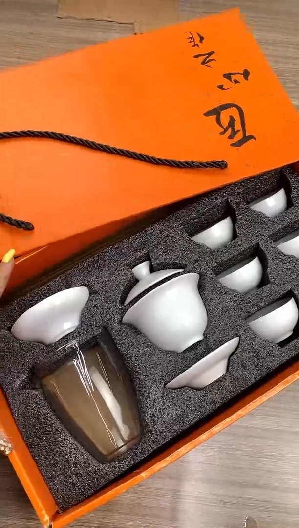 白瓷11头福杯礼盒装