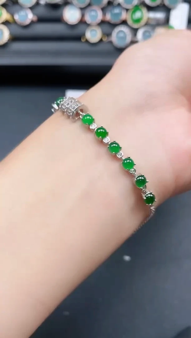 银S925镶嵌戒指翡翠11111