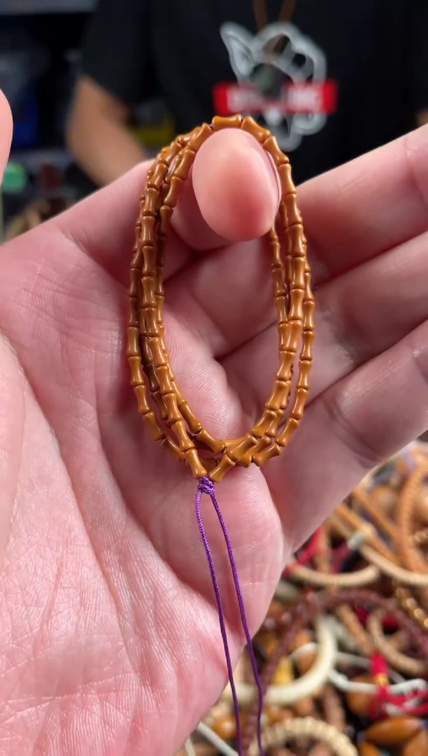 吊坠橄榄核王胖子文玩工作室核壁竹节108