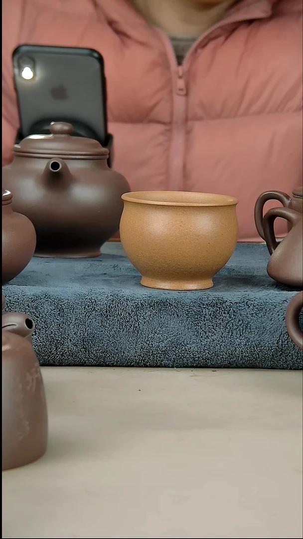 茶壶紫砂杯子梨皮黄段120