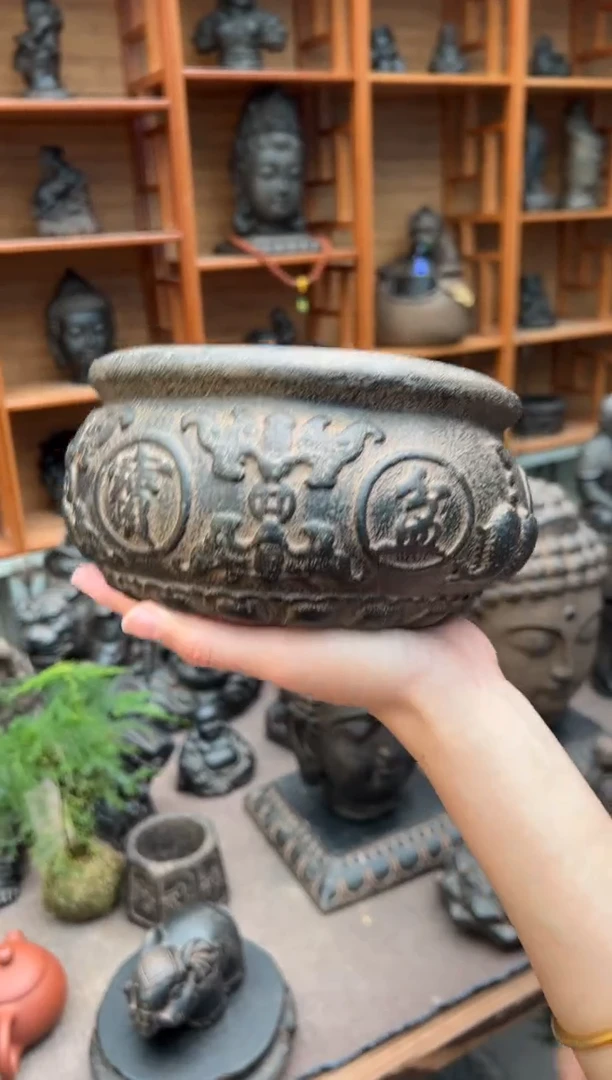 陶土【火山泥】聚宝盆