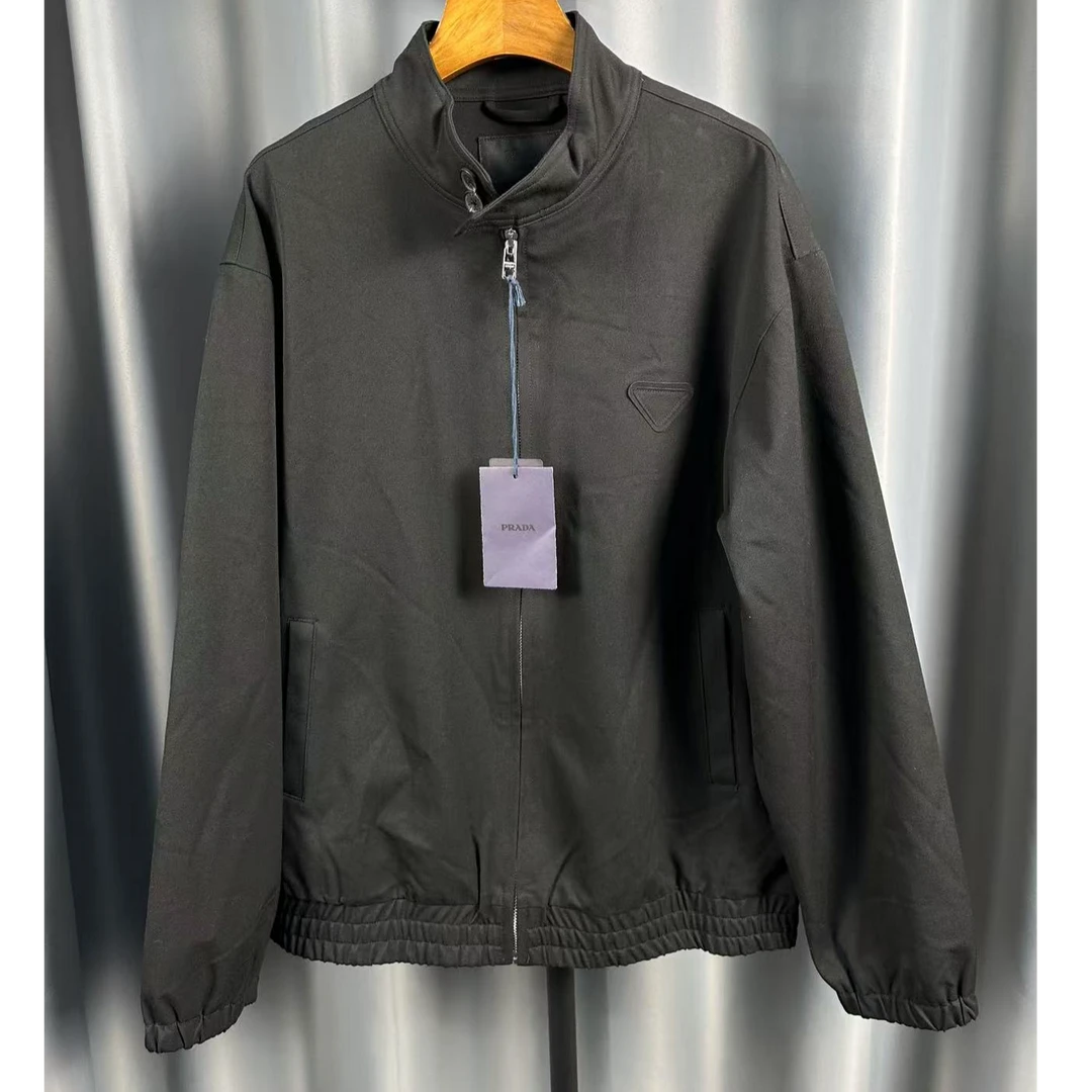Prada/普拉达飞行员夹克男士外套简约时尚休闲百搭