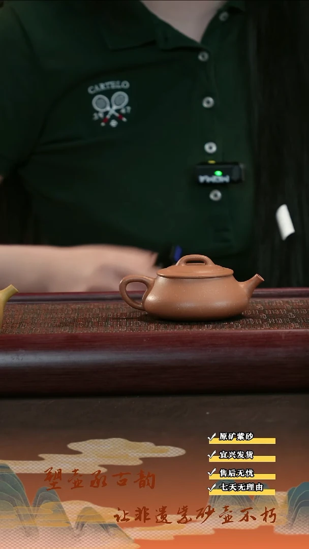 茶壶紫砂宜兴紫砂茶壶 简瓢 黄降坡 150cc