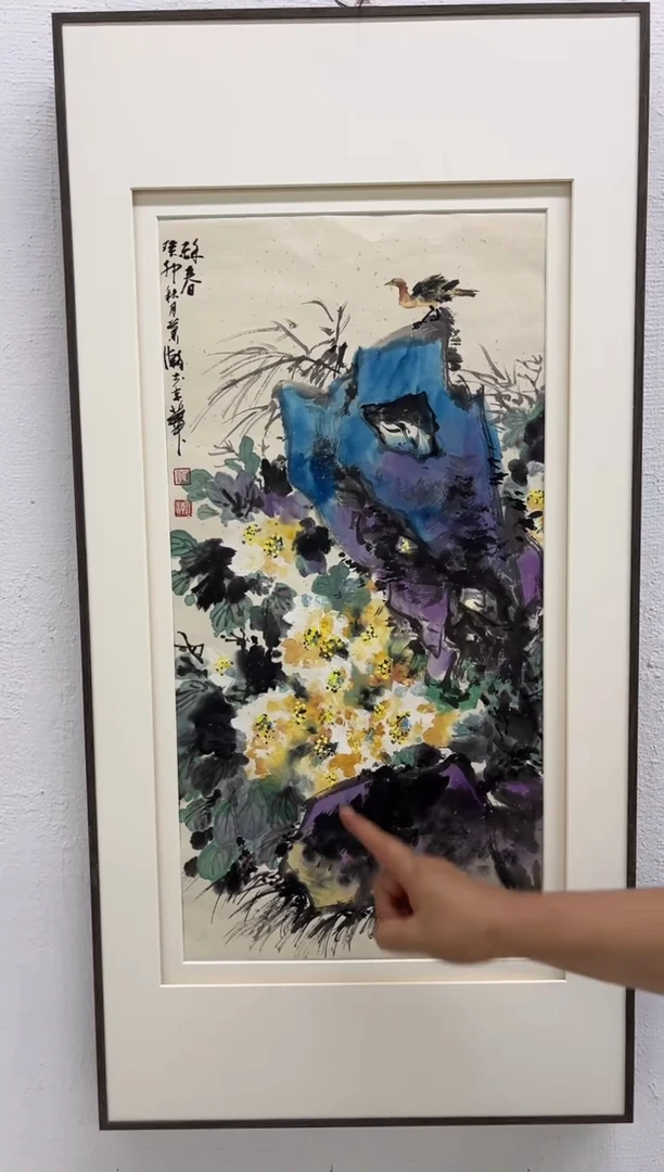 国画萧h瀚-2平尺-花鸟-纸片