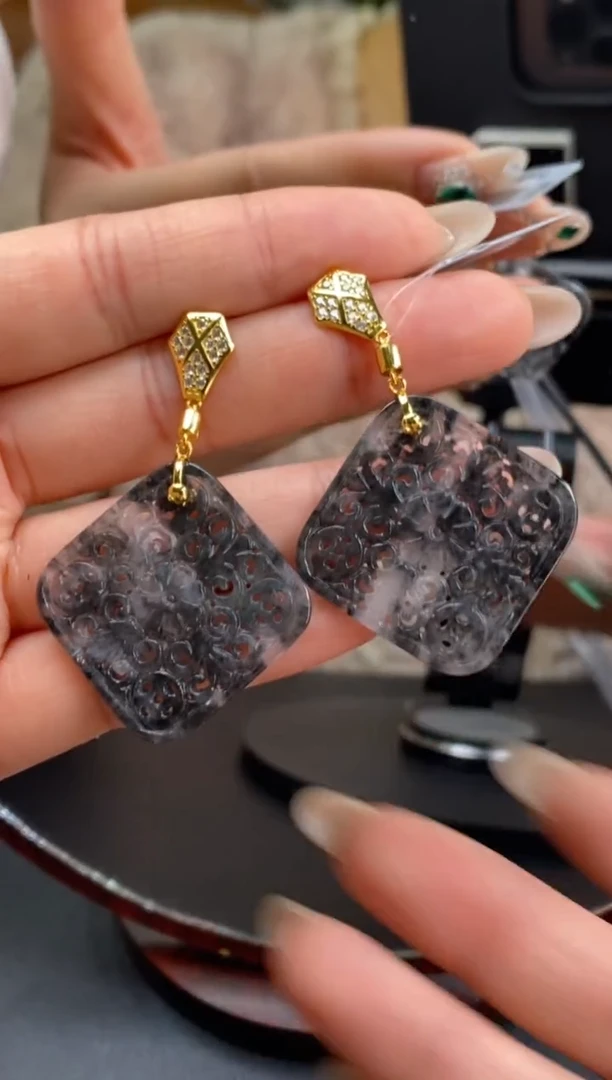 颈饰银S925镶嵌翡翠净货17895