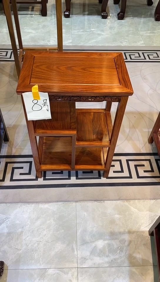 【闪购商品】花梨木类成套家具刺猬紫檀置物架45*30*65