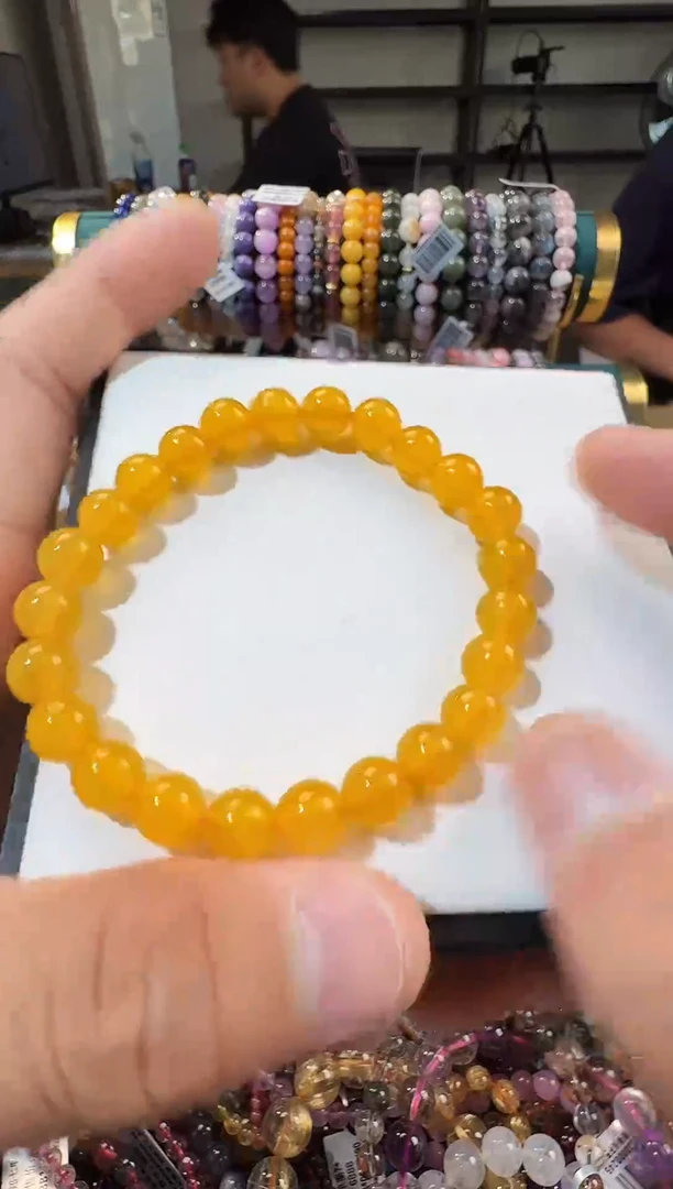 未镶嵌蜜蜡手链晶0555 约9mm