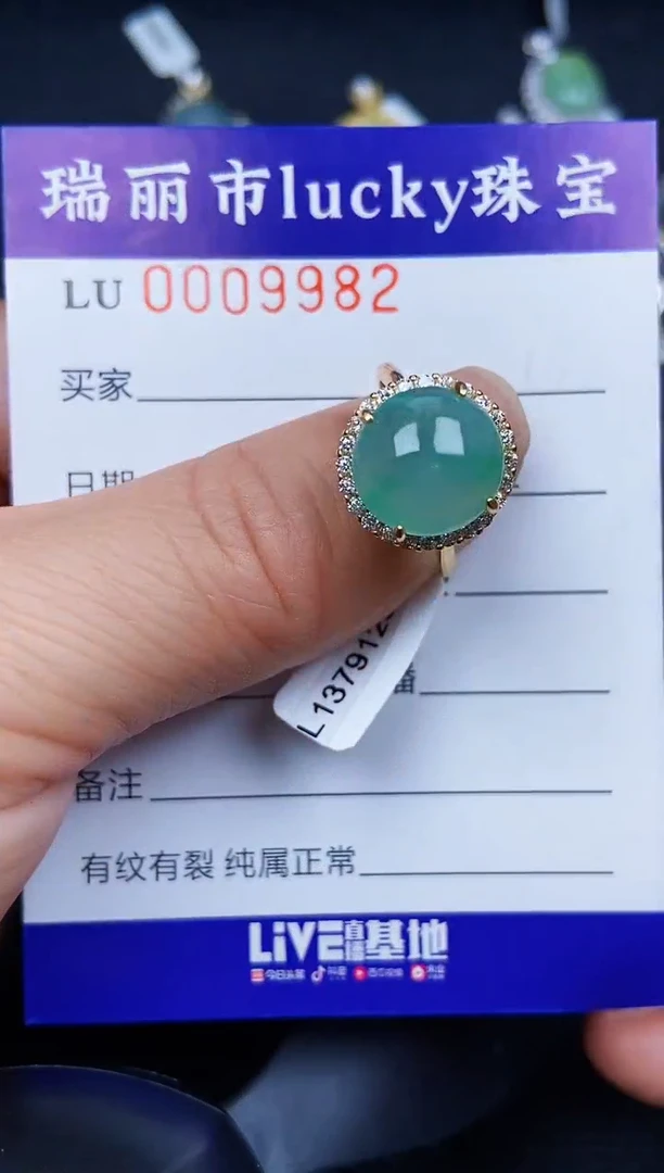 翡翠银S925镶嵌颈饰9982