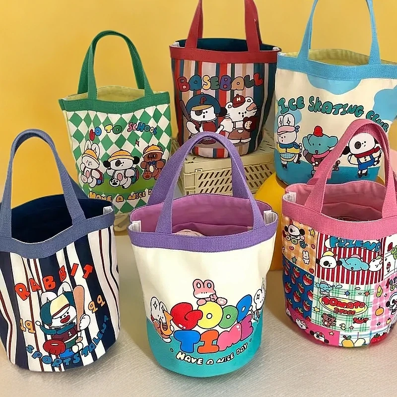 新款miki新款帆布手提包拎包小包包包杂物可爱上班族手提包外出