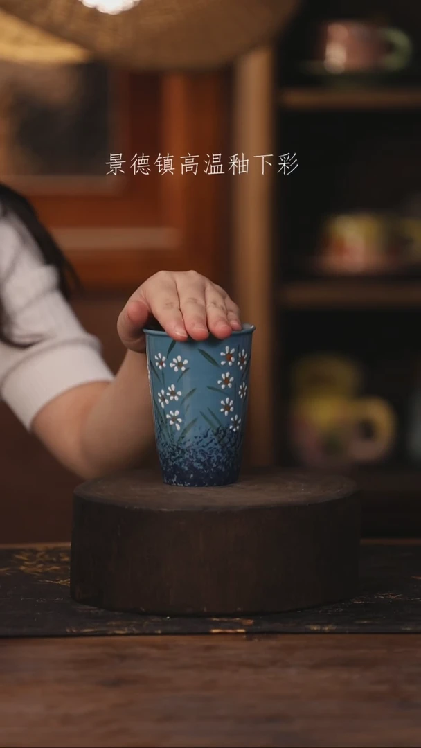 陶瓷景德镇高温釉下手绘陶瓷462