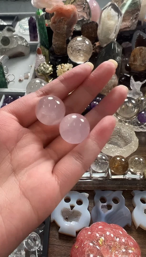 未镶嵌珠宝半成品水晶S004 约1.9cm 拍一发二