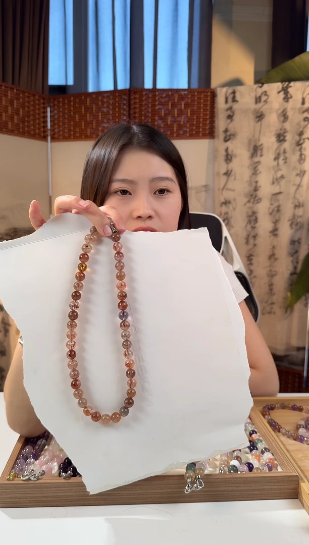 颈饰未镶嵌水晶天然水晶黄超七项链