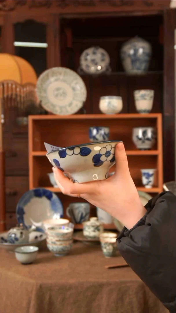【闪购商品】碗青花陶瓷 高足碗