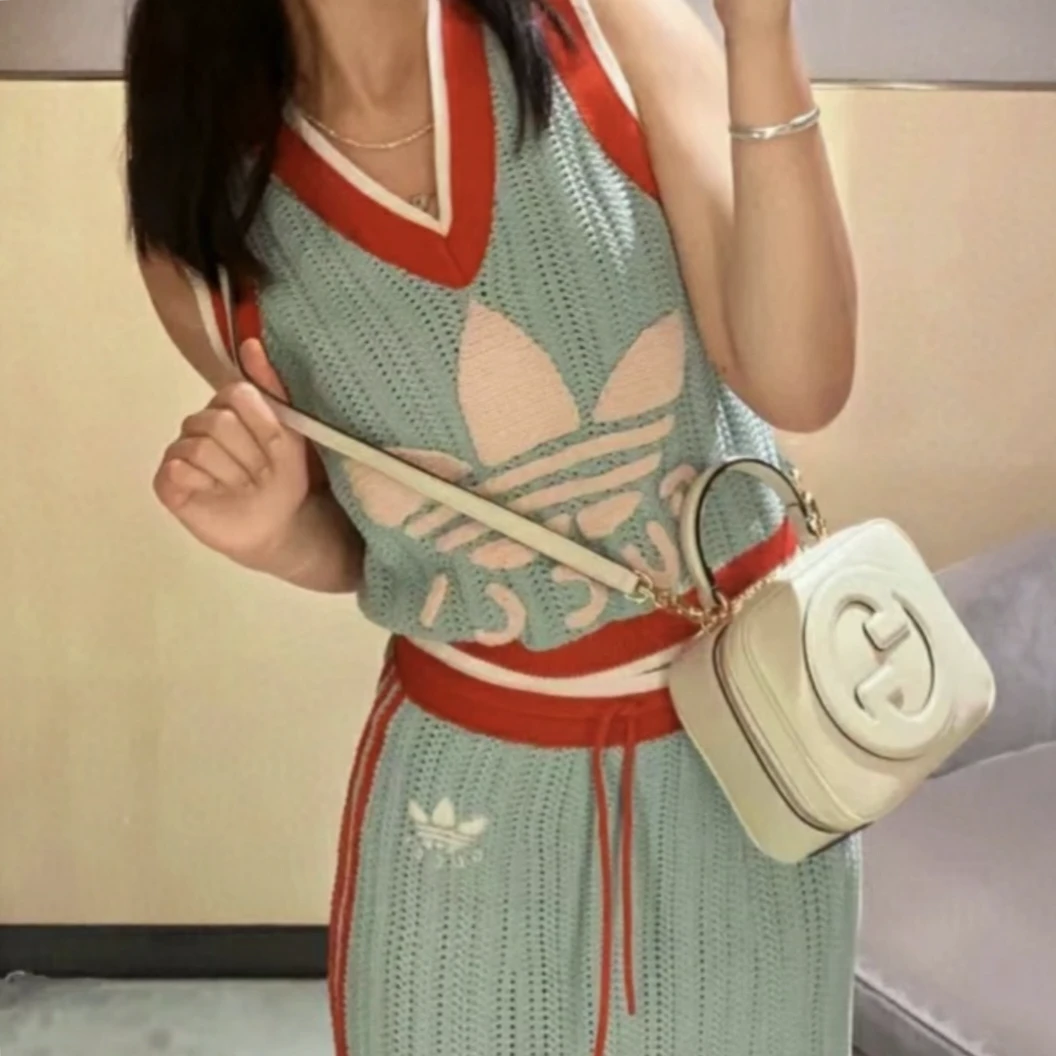 99新 GUCCI/古驰 Gucci✖️阿迪 针织 套装