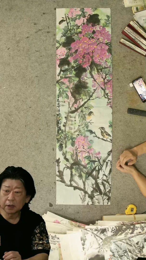 国画心**师四尺条屏  花卉  花鸟