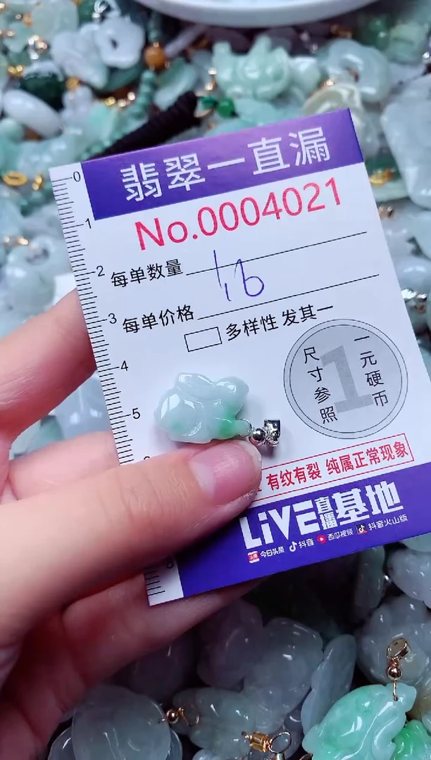 吊坠(不含链)未镶嵌翡翠4021