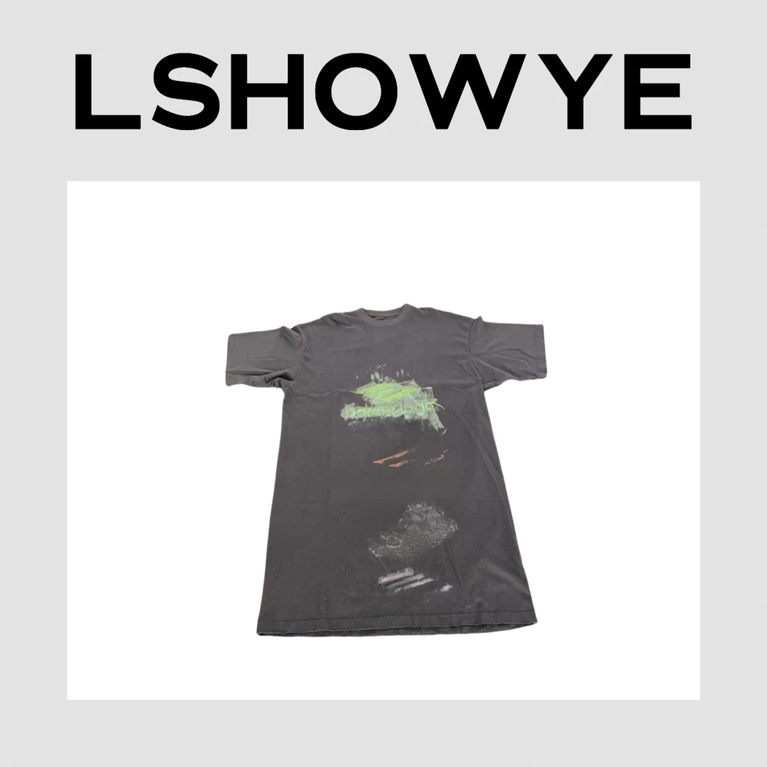 LSHOWYE｜模糊涂鸦短袖T裙 2FF238-1