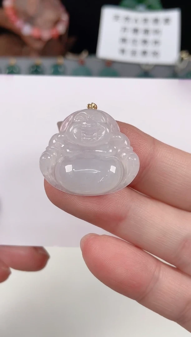 颈饰未镶嵌翡翠天然A货翡翠挂件