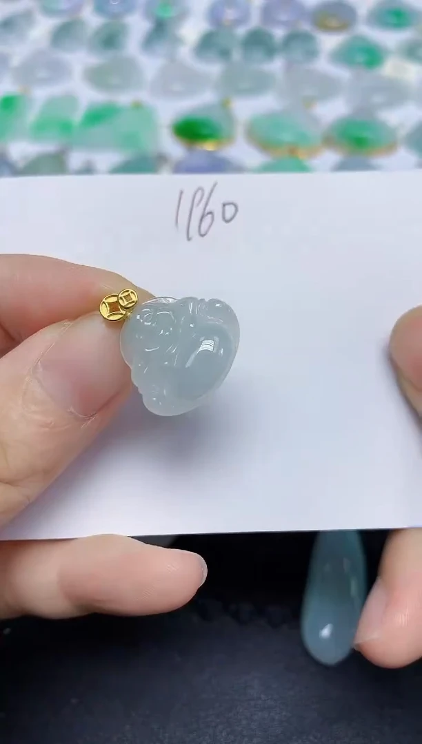 翡翠未镶嵌颈饰天然缅甸翡翠A货