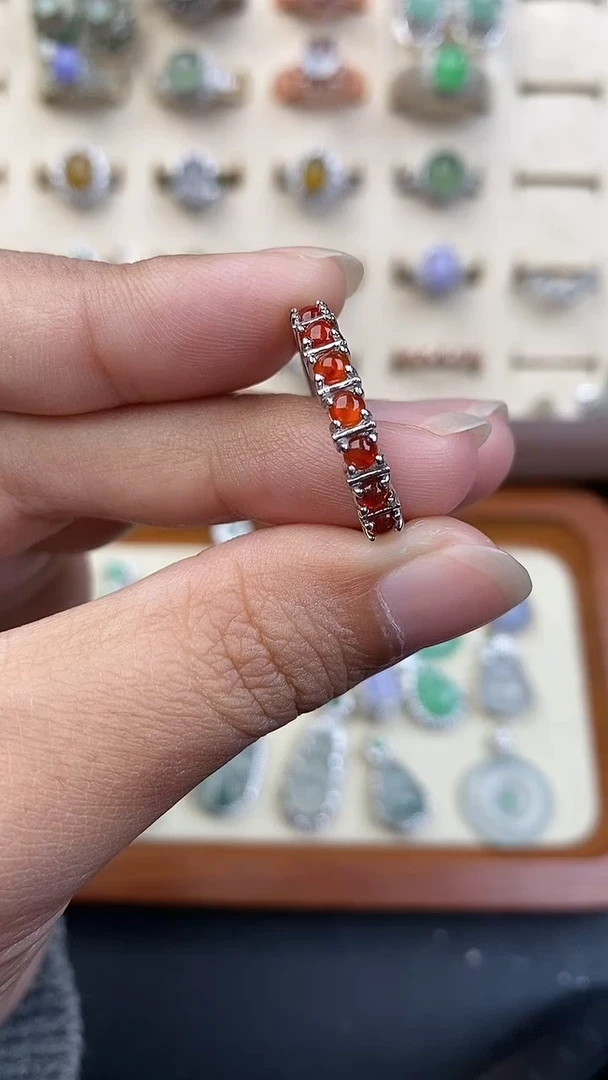 银S925镶嵌定制翡翠858585