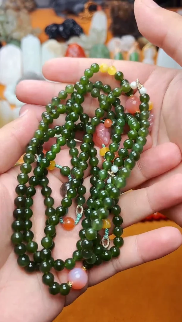 【闪购商品】和田玉手串未镶嵌多圈手串多样性拍一发一