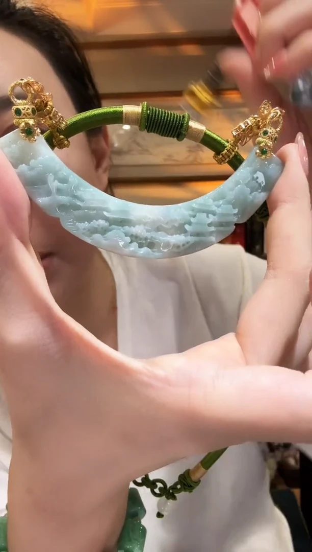 颈饰未镶嵌翡翠国风