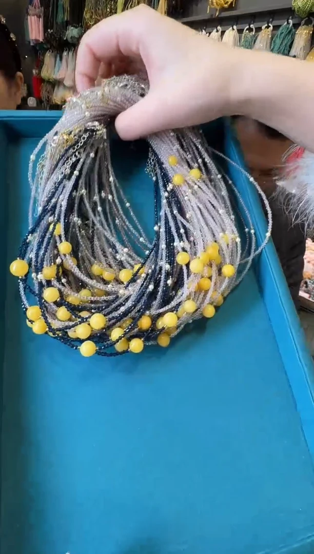 琥珀颈饰未镶嵌多样性发一件  247