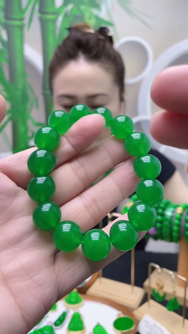 14K金镶嵌手链翡翠C14