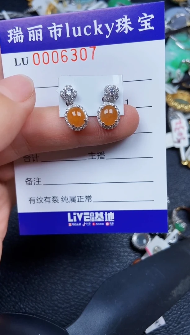 翡翠银S925镶嵌颈饰6307