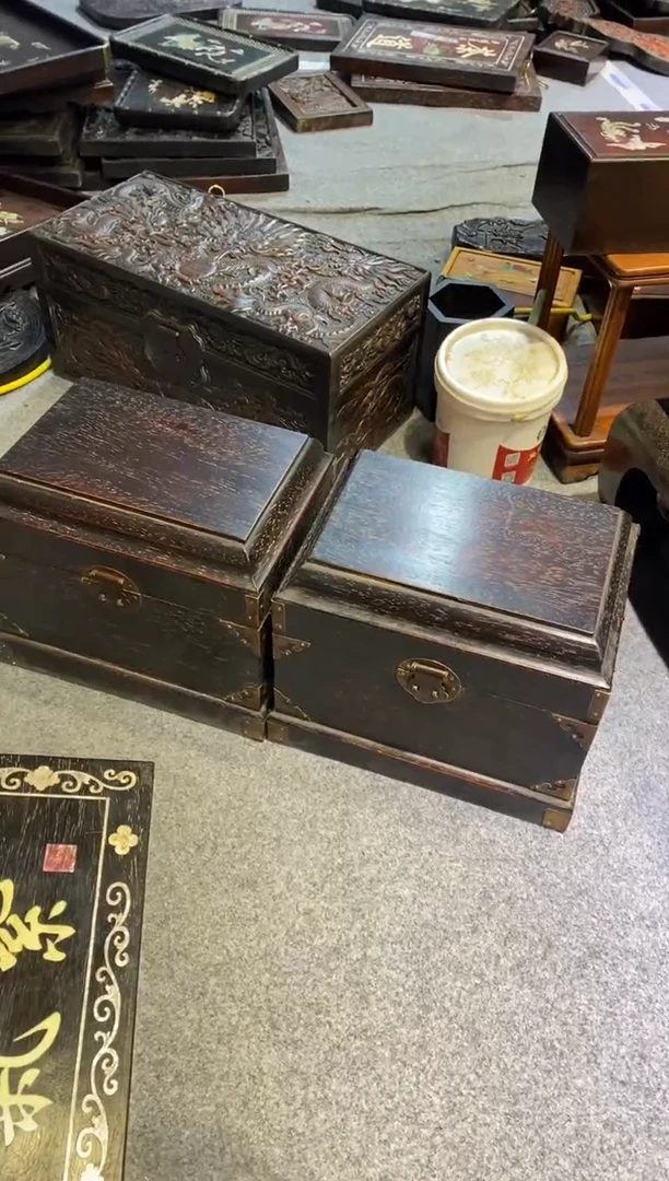 木中****乡紫檀拆件雕刻板以直播间实物为准微瑕老物件