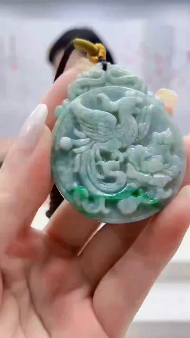 翡翠未镶嵌颈饰0405ms-jj挂件73
