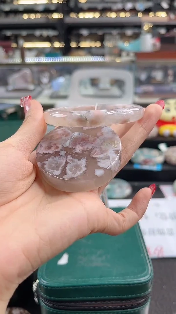 未镶嵌手镯石英质玉瑾圈口（赠品镯心）