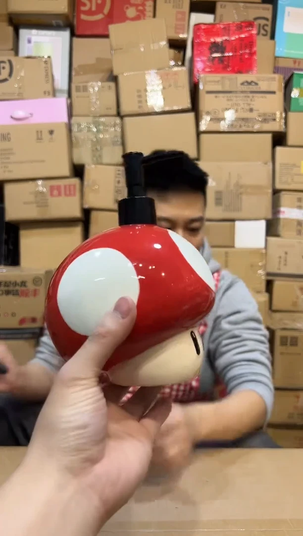 【闪购商品】杯陶瓷蘑菇按压瓶