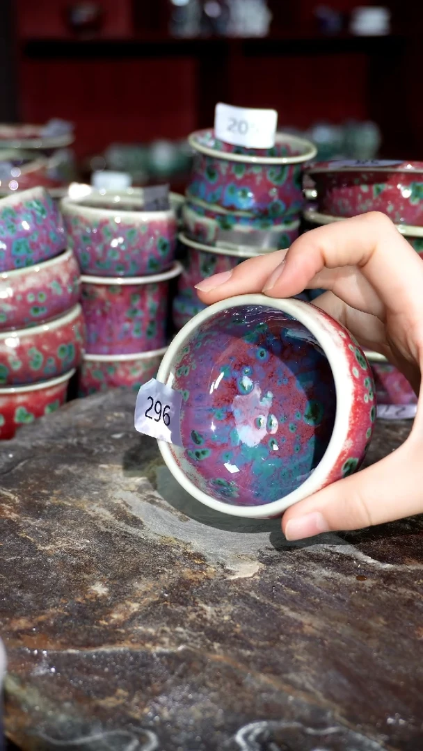 摆件精品窑变钧瓷茶器
