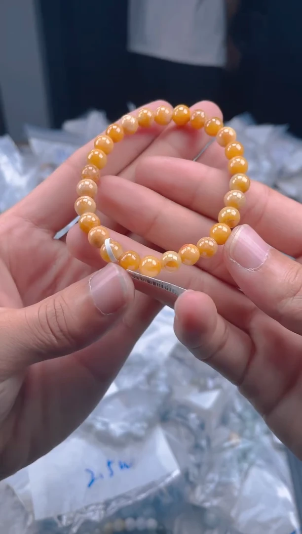 未镶嵌手链翡翠珠串