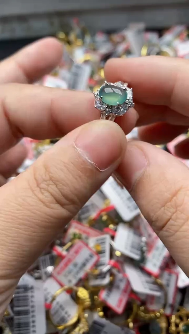 【闪购商品】翡翠戒指银S925镶嵌11111---6