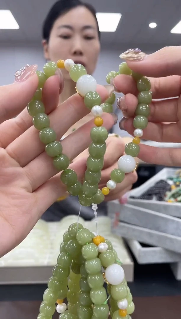 手链未镶嵌和田玉多样性拍一发一老型珠001