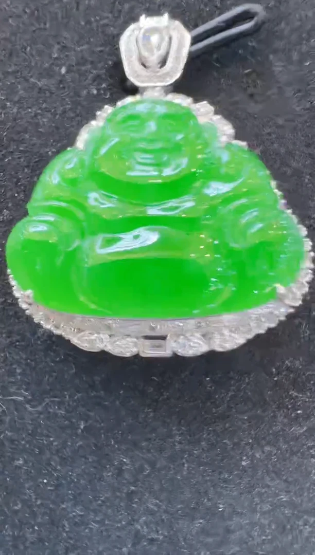吊坠(不含链)18K金镶嵌翡翠多样性团购发一件