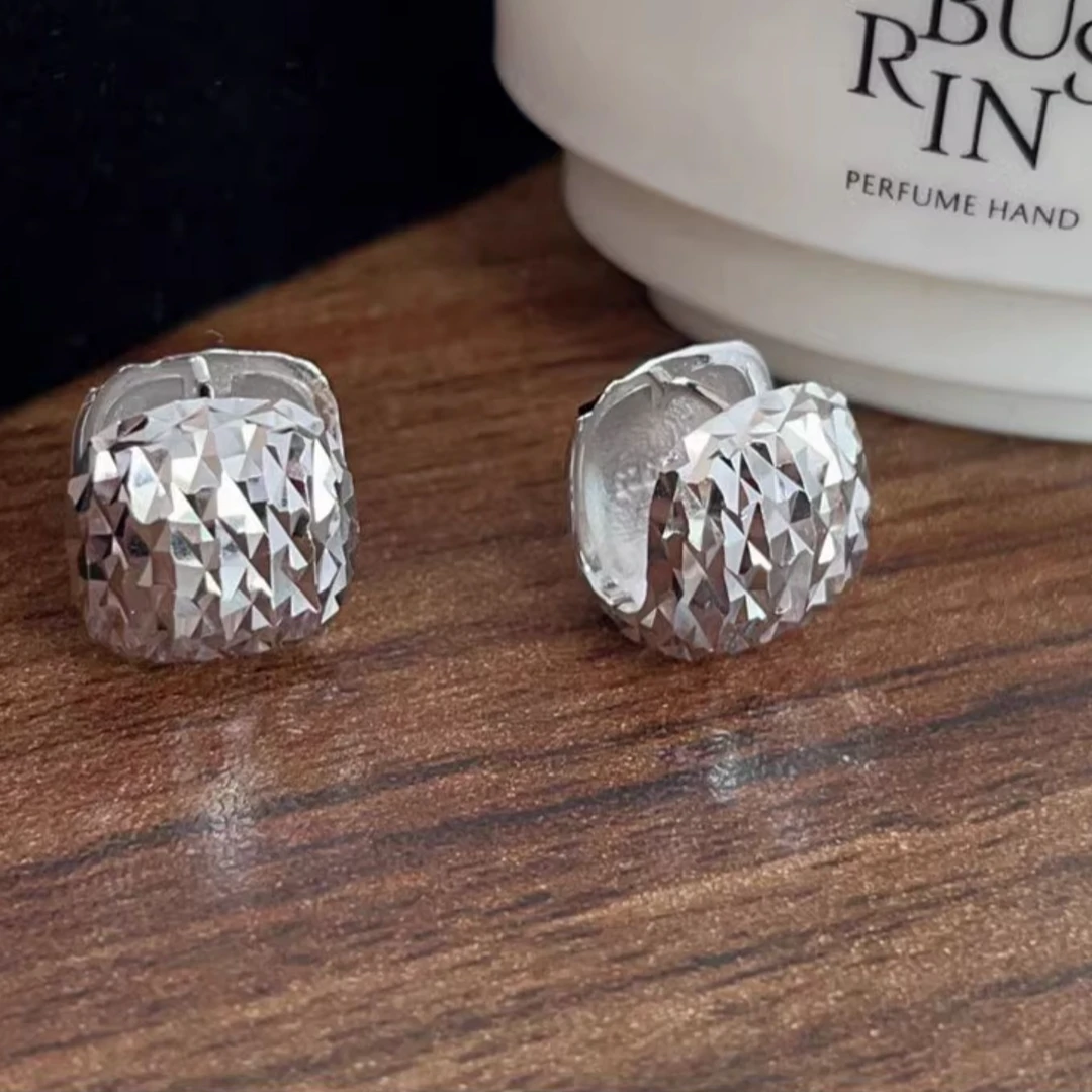 925银耳饰 繁星立体耳扣简约优雅复古高级气质感