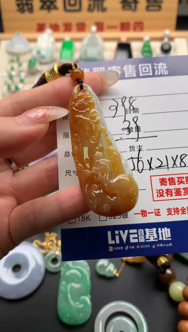 翡翠未镶嵌颈饰10137244