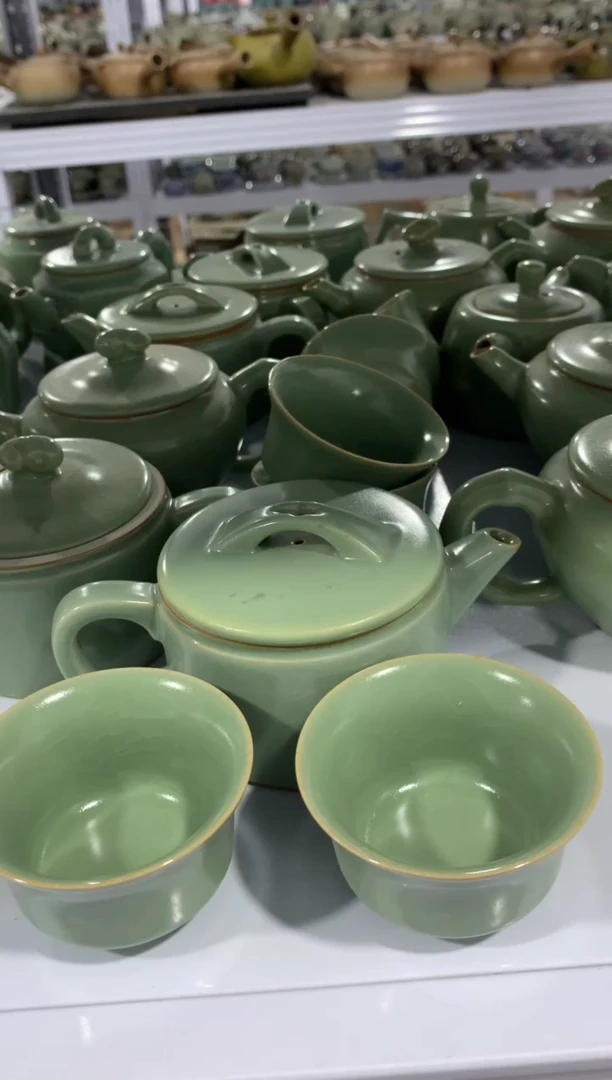 【新粉福利】汝窑茶壶盖碗茶杯主人杯微矿点