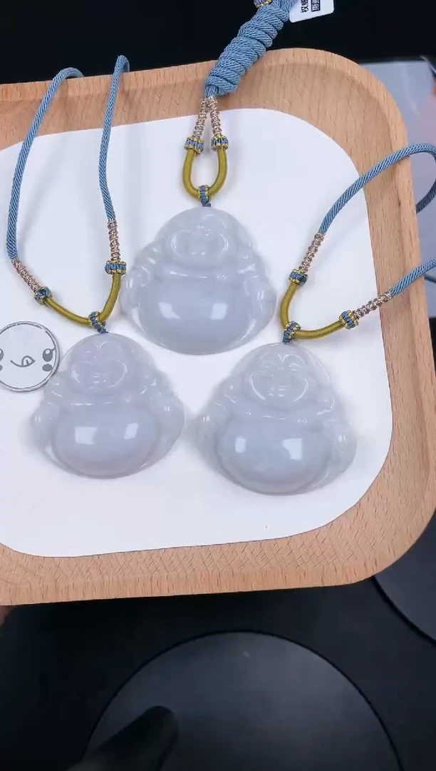 翡翠未镶嵌颈饰LA005翡翠细油大佛+送同款绳子（多样性发其一）