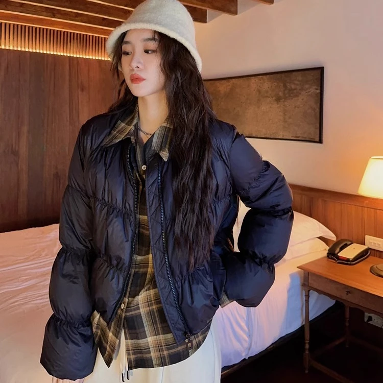 羽绒棉服女短款2025年冬季新款洋气棉衣时尚韩版小个子百搭外套