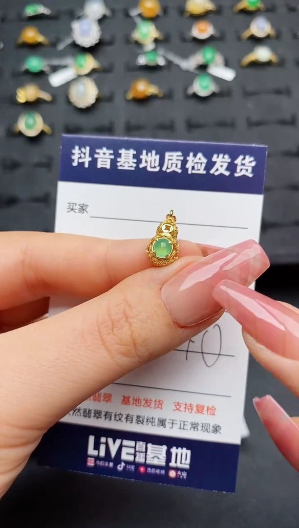 翡翠银S925镶嵌颈饰..........