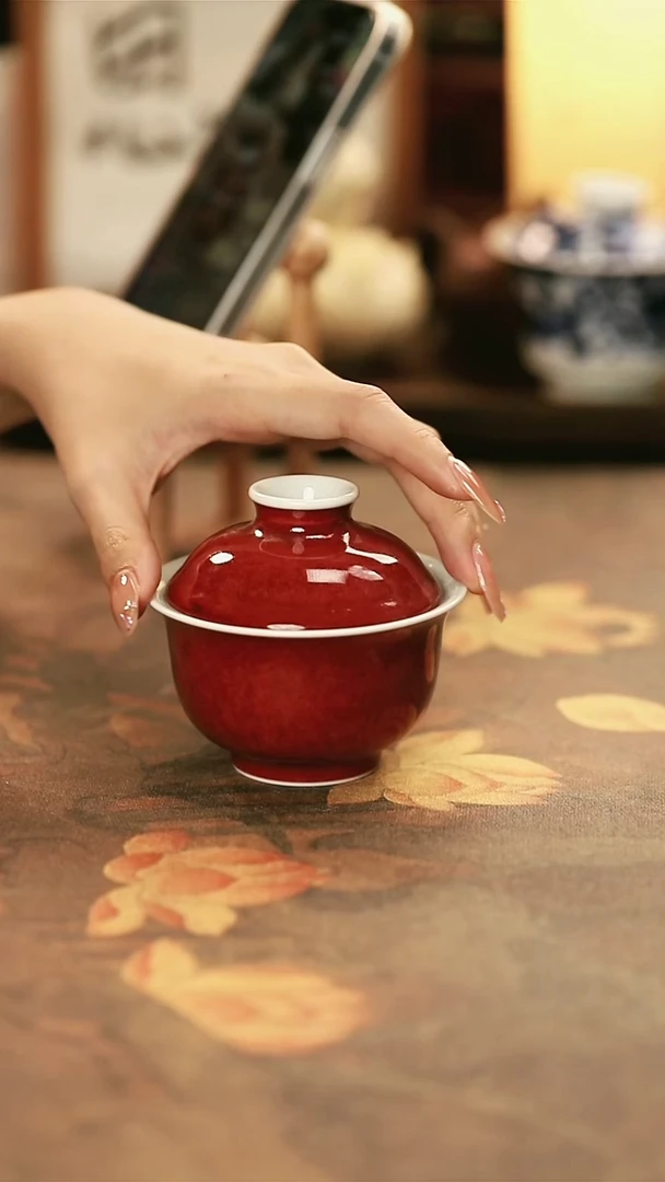 陶瓷手工手绘茶器-7