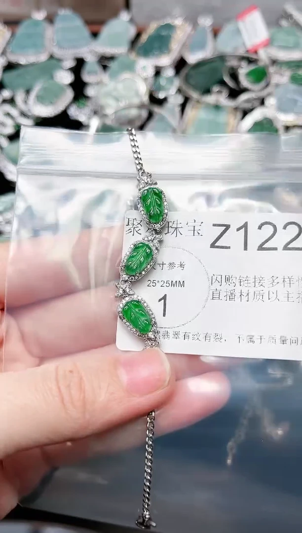 【闪购商品】翡翠颈饰未镶嵌赠皮绳1225