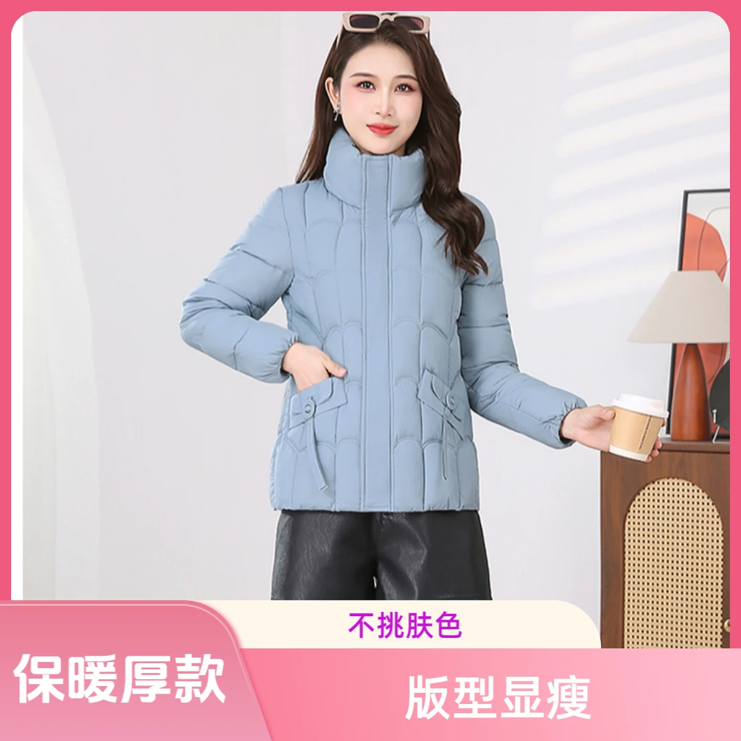 冬季新款棉服外套中年妈妈装棉袄无帽遮肉显瘦时尚短款加厚棉衣