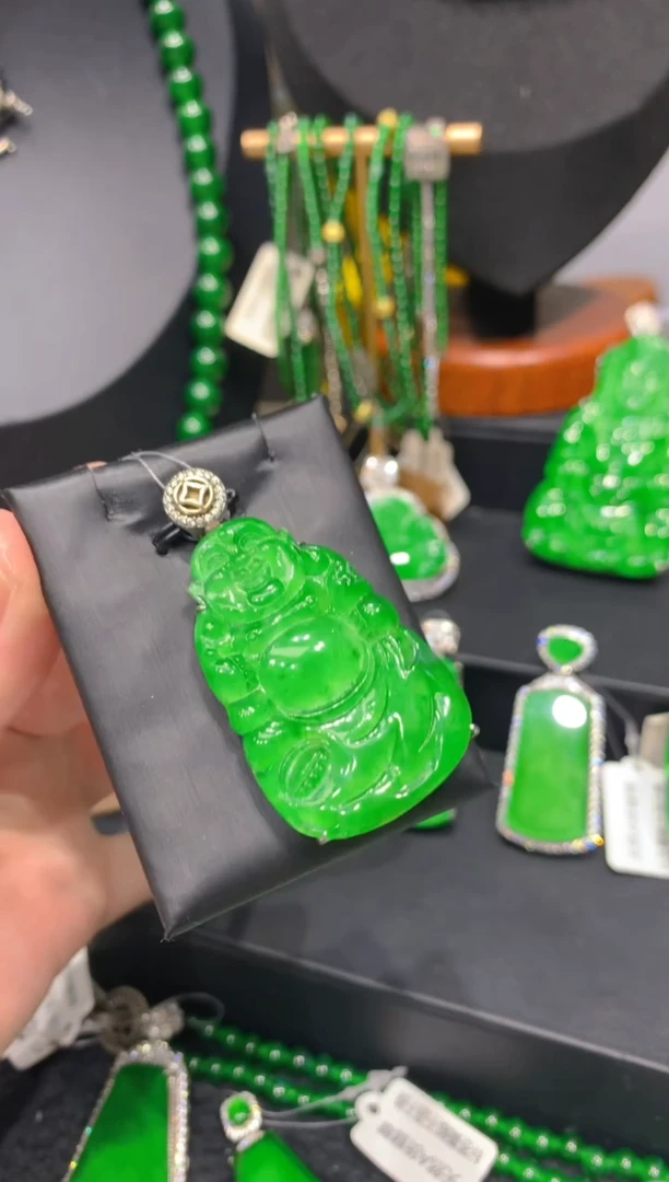 颈饰银S925镶嵌翡翠37一季