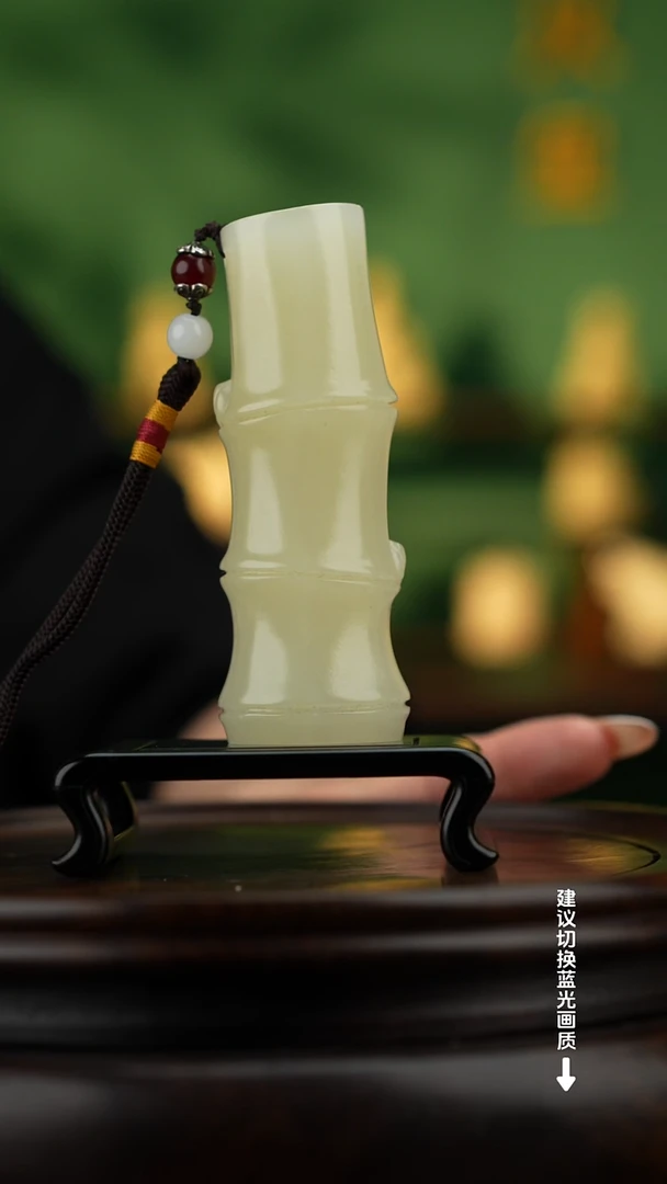 玉【节节高升】天然玉石手把件